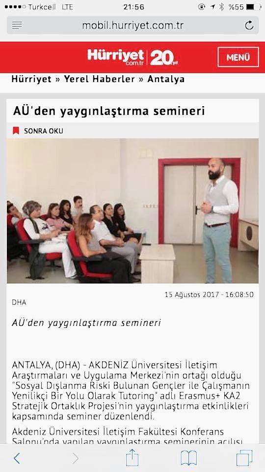 Şenol baygül den Akdeniz Üniversitesi'nde seminer Hürriyet Gazetesi