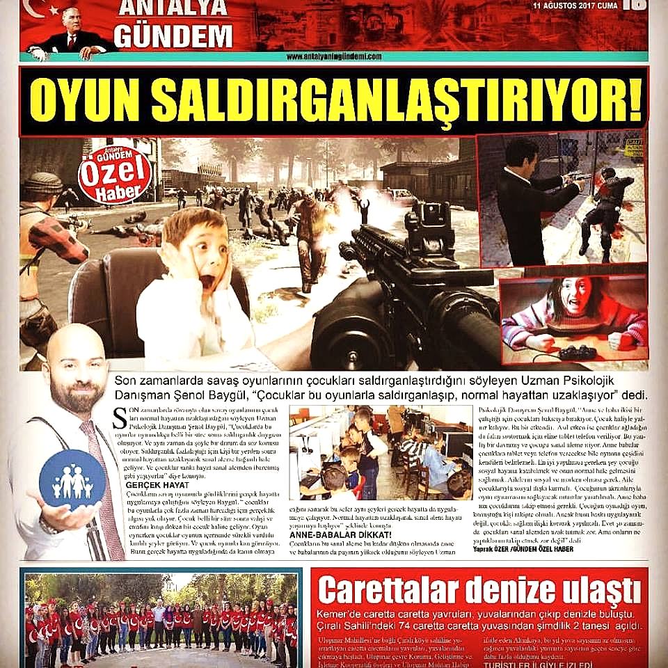 hürriyet oyun psikoloji psikolog şenol baygül  