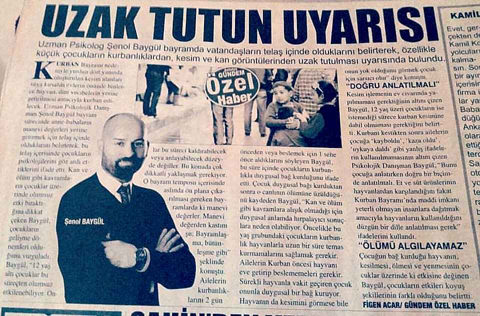 uzman psikolog şenol baygül  gazete televizyonda çift terapisi antalya